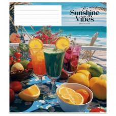 Тетрадь общая "Sunshine vibes" 048-3319L-5 в линию, 48 листов