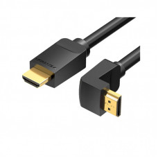Кабель мультимедийный HDMI M to HDMI M 1.0m 90° corner black Vention (AAQBF)