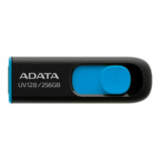 USB флеш накопитель ADATA 256GB UV128 Black/Blue USB 3.2 (AUV128-256G-RBE)