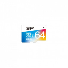 Карта памяти Silicon Power 64GB microSDXC Class 10 UHS-I U1 V10 (SP064GBSTXBU1V21SP)