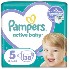 Подгузники Pampers Active Baby Размер 5 (11-16 кг) 38 шт (8006540207796)