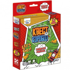 Настольная игра "Квест в коробке Комикс" VT5902-04 инструкция 12 карточек с заданиями