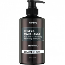 Шампунь Kundal Honey & Macadamia Nature Shampoo La Vie En Rose 500 мл (8809693251711)