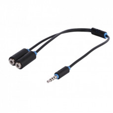 Кабель мультимедийный Jack 3.5mm to 2xJack 3.5 M 0.3m Prolink (PB155-0030)