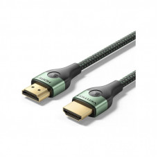 Кабель мультимедийный HDMI M to HDMI M 1.0m 8K ultra thin cotton braided green Vention (ALOGF)