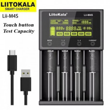 Интеллектуальное зарядное устройство LiitoKala Lii-M4S для АА, ААА, 18650, 26650 Li-ion, Ni-MH/Ni-Cd аккумуляторов с функцией (38862)