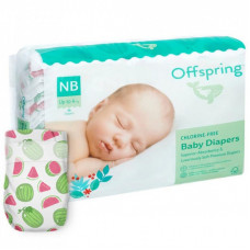 Подгузники Offspring Размер NB ( до 4 кг) 56 шт, Арбуз (9355465008056) (DP-OI-FAT-NB56P-WML)