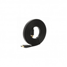 Кабель мультимедийный HDMI M to HDMI M 5.0m V1.4 black Merlion (YT-HDMI(M)/(M)SLIM-5.0m/01072)