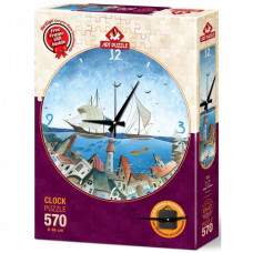 Пазл ART PUZZLE Часы Аква Сити, 570 элементов (5103)