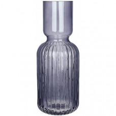 Ваза декоративна "Bottle Grey" Ø11х30см, скло, сіро-синій (112372)