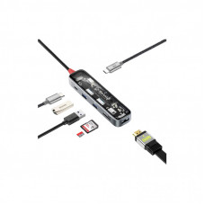 Концентратор Promate USB-C 7-in-1 Promate transhub-lite (transhub-lite)