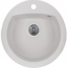 Мойка кухонная GRANADO RONDA white з сифоном (470*490mm.) (gr2205)