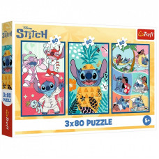 Пазл Trefl Lilo&Stitch Мир Стича 3x80 (5900511348859)
