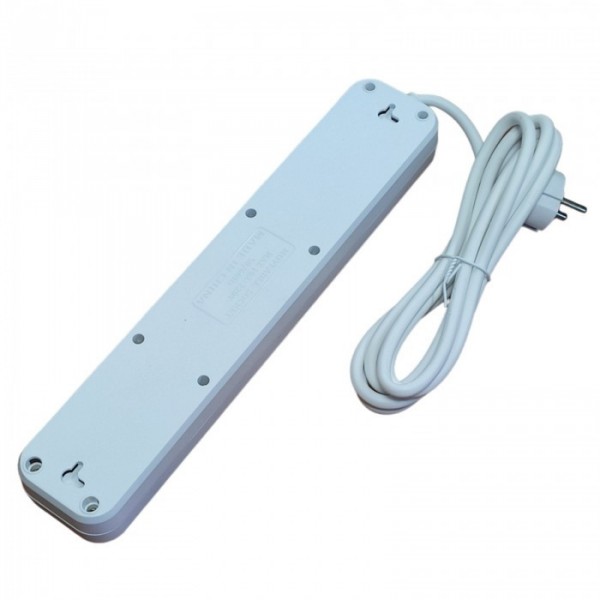 Сетевой удлинитель фильтр Power Socket J02 на 4 розетки + 3 USB 3.4A и 1 Type-C Белый (80672) Сетевой удлинитель фильтр Power Socket J02 на 4 розетки + 3 USB 3.4A и 1 Type-C Белый (80672)