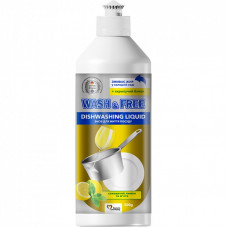 Средство для ручного мытья посуды Wash&Free сочный лимон и мята 500 г (4260637724298)