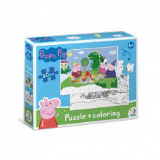 Пазл DoDo на 60 элементов 2 в 1 Peppa Pig (200118)
