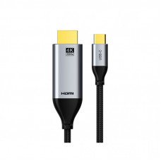 Кабель мультимедийный USB-C to HDMI M 3.0m V1.4 4K30Hz Cabletime (CA915378)