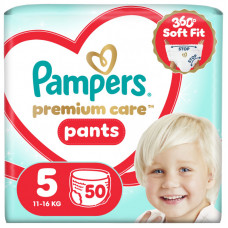 Подгузники Pampers Premium Care Pants Розмір 5 (11-16 кг) 50 шт (8006530320085)