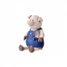 Мягкая игрушка Same Toy Свинка в джинсовом комбинезоне 45 см (THT711)