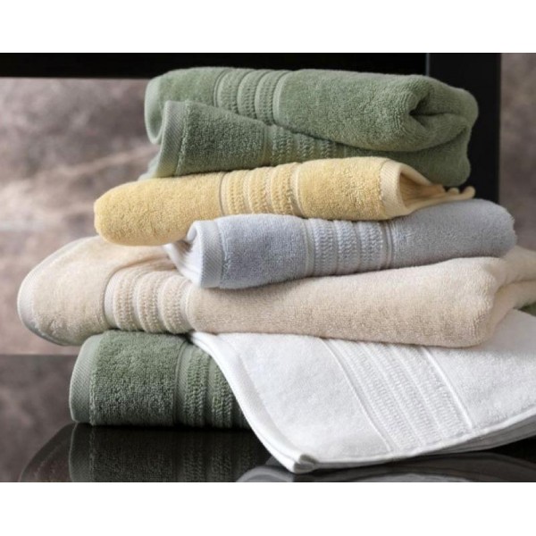 Набір 2 рушники Soft Cotton Aria Green лицьовий та банний, махра (113972)