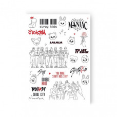 Набор временных татуировок «STRAY KIDS» LB-189