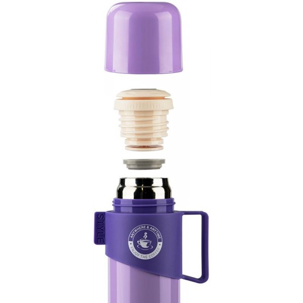 Термос Fissman Style Lilac 350мл з нержавіючої сталі (114182)