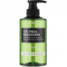 Шампунь Kundal Tea Tree & Macadamia Deep Cleansing Shampoo Acacia Moringa 500 мл (8809809421243)