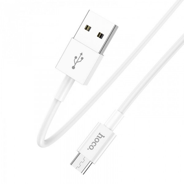 Кабель для зарядки USB на Micro-USB HOCO X64 Lightweight Белый (38782) Кабель для зарядки USB на Micro-USB HOCO X64 Lightweight Белый (38782)