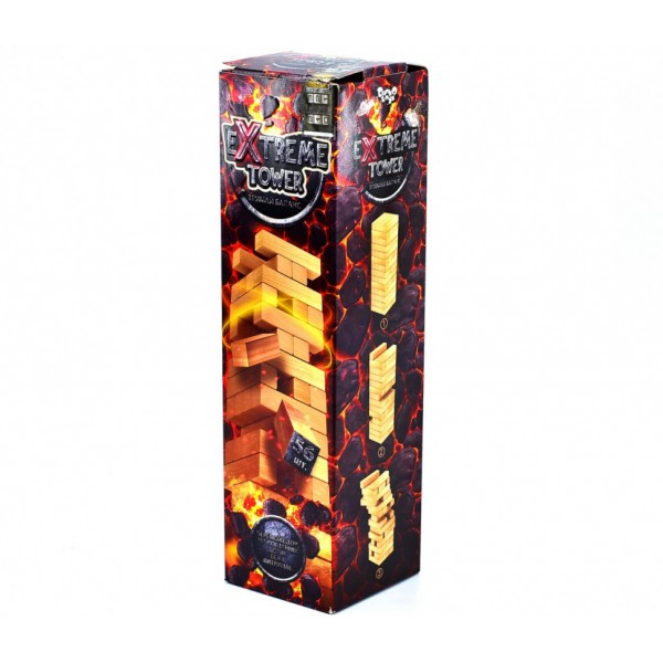 Развивающая настольная игра Дженга "EXTREME TOWER" XTW-01, 56 брусков