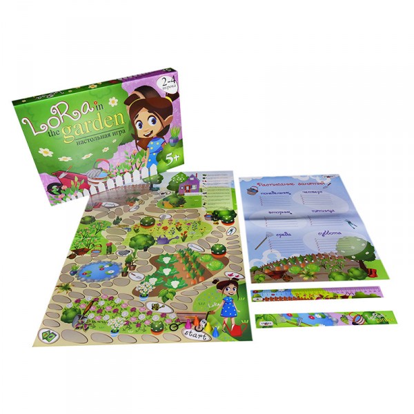 Настольная Игра-бродилка "Lora in the garden" 30514 (рус.) Настольная Игра-бродилка "Lora in the garden" 30514 (рус.)