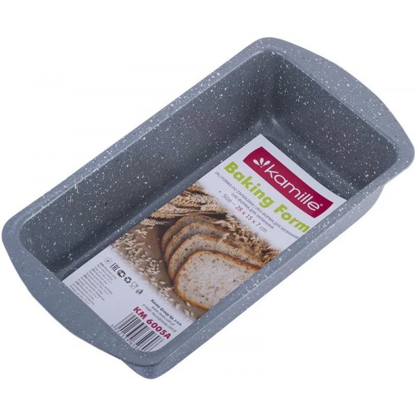 Форма Kamille Bakery Marble для випічки 28х15х6.8см (88982) Форма Kamille Bakery Marble для випічки 28х15х6.8см (88982)