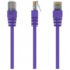 Патч-корд 0.5м, UTP, cat.5e, CCA, violet Cablexpert (PP12-0.5M/V)