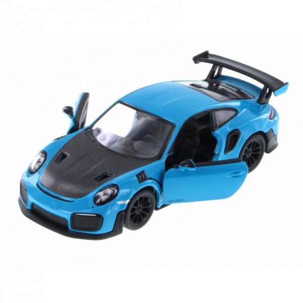 Автомодель легковая PORSCHE 911 GT2 RS 5'' KT5408W, 1:36  (Синий)