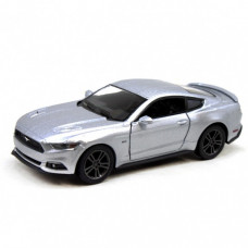 Детская модель машинки Ford Mustang GT (2015) Kinsmart KT5386FW, 1:38 (Silver)