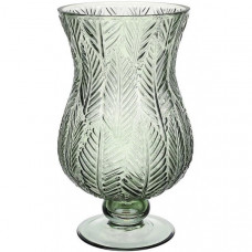 Ваза декоративна Ancient Glass Розалін Ø14х24см, оливковий (112392)