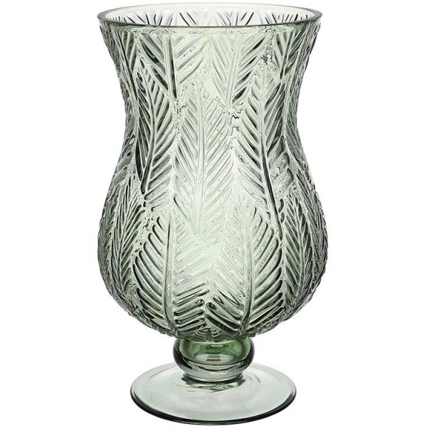 Ваза декоративна Ancient Glass Розалін Ø14х24см, оливковий (112392)