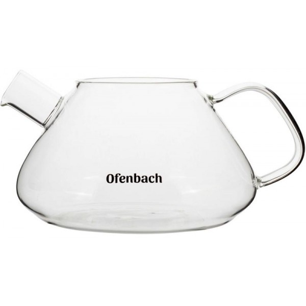 Чайник скляний заварювальний Ofenbach 450мл зі знімним ситечком (0616s) (110492) Чайник скляний заварювальний Ofenbach 450мл зі знімним ситечком (0616s) (110492)