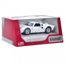 Металлическая машинка Ford 1966 GT40 MKII Kinsmart KT5427W 13 см (Белый)