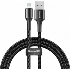 Кабель Baseus Halo Data Lightning 2.4A 1 м (CALGH-B01) Чёрный Оригинал (38792)