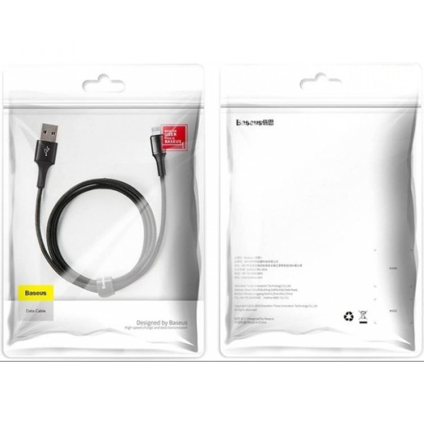 Кабель Baseus Halo Data Lightning 2.4A 1 м (CALGH-B01) Чёрный Оригинал (38792) Кабель Baseus Halo Data Lightning 2.4A 1 м (CALGH-B01) Чёрный Оригинал (38792)
