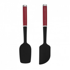 Лопатка кухонная KitchenAid Coreline для тіста, Набір 2 шт, 30 см, червоний (KQG437OHERE)