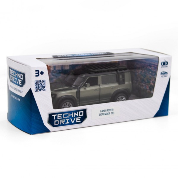 Детская автомодель LAND ROVER DEFENDER 110 TechnoDrive 250289 зеленый