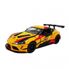 Металлическая машинка Toyota GR Supra Kinsmart KT5421WF инерционная, 1:36 (Желтый)