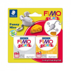 Набор для творчества Fimo Kids Веселый мышонок 2 цвета х 42 г (4007817057254)