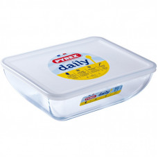 Форма для выпечки Pyrex Daily з кришкою прямокутна 22 х 17 см 1.3 л (342P000/3046)