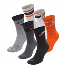 Носки Nike U NK ED PLS CSH CRW 6P 144 RTO DX7670-902 42-46 6 пар Білий/Чорний/Сірий/Помаранчевий (196153837973)
