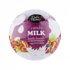 Бомбочка для ванны Dolce Vero Candy Milk с протеинами молока фиолетовая 75 г (4820091146380)