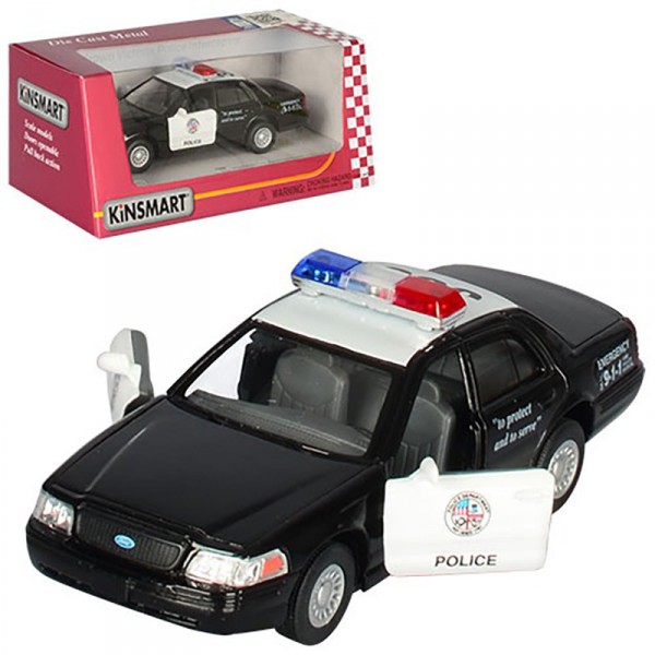 Машинка инерционная "Ford Crown Victoria Police Interceptor" KT5327W масштаб 1:36 Машинка инерционная "Ford Crown Victoria Police Interceptor" KT5327W масштаб 1:36