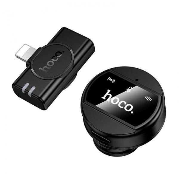 Беспроводной петличный микрофон HOCO L21 2.4G с разъёмом Lightning (135703) Беспроводной петличный микрофон HOCO L21 2.4G с разъёмом Lightning (135703)