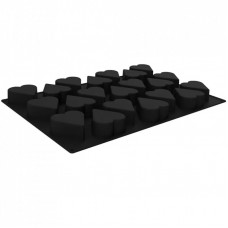 Форма для выпечки Silikomart 600x400 мм "серце" 95 x 88 h40 мм 21 x 210 мл (SQ087/YL)